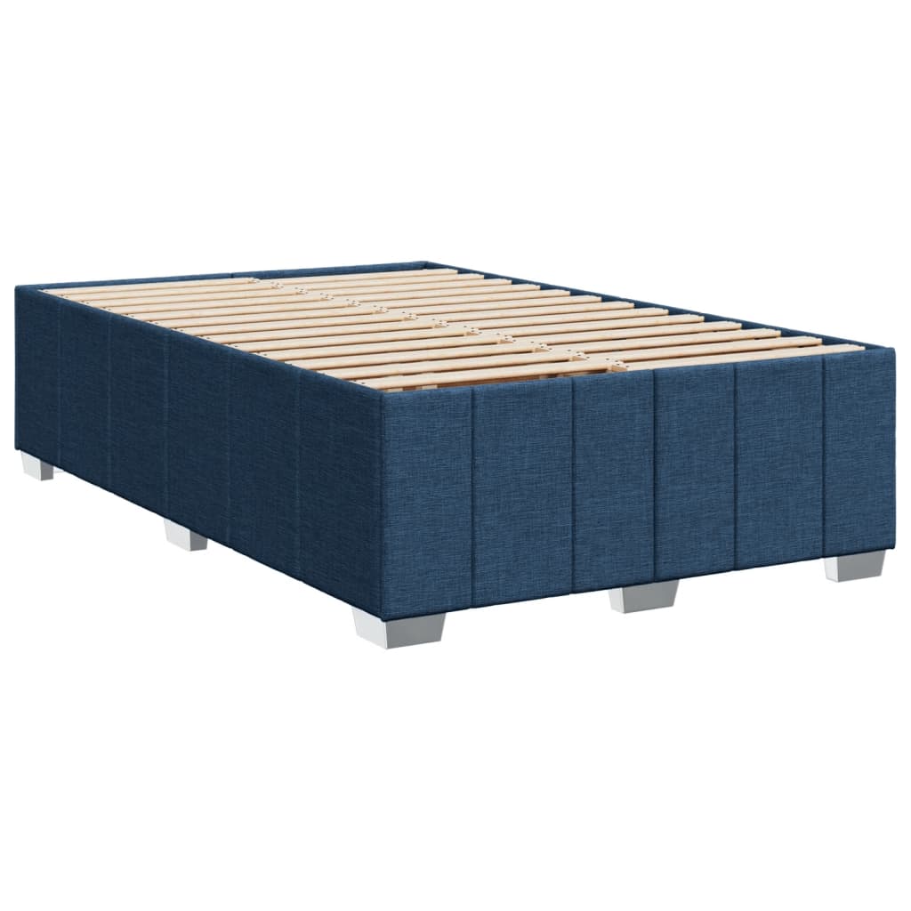 Boxspring met matras stof blauw 120x190 cm is nu te koop bij PeponiXL, paradijselijk wonen!