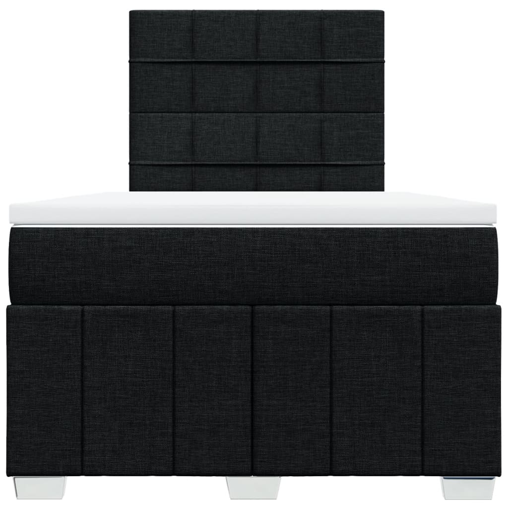 Boxspring met matras stof zwart 120x200 cm is nu te koop bij PeponiXL, paradijselijk wonen!