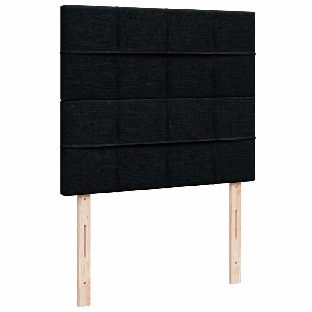 Boxspring met matras stof zwart 120x200 cm is nu te koop bij PeponiXL, paradijselijk wonen!