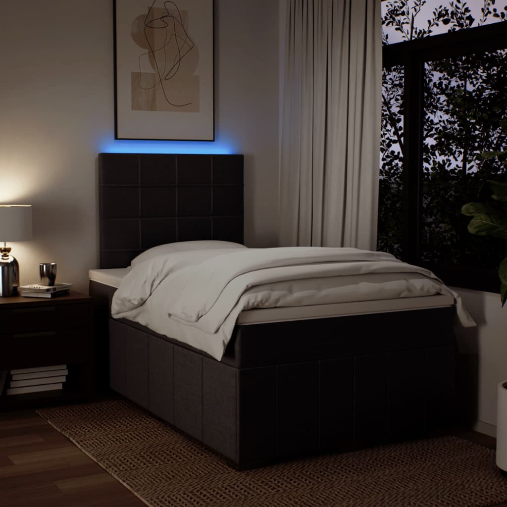 Boxspring met matras stof donkerbruin 120x200 cm is nu te koop bij PeponiXL, paradijselijk wonen!