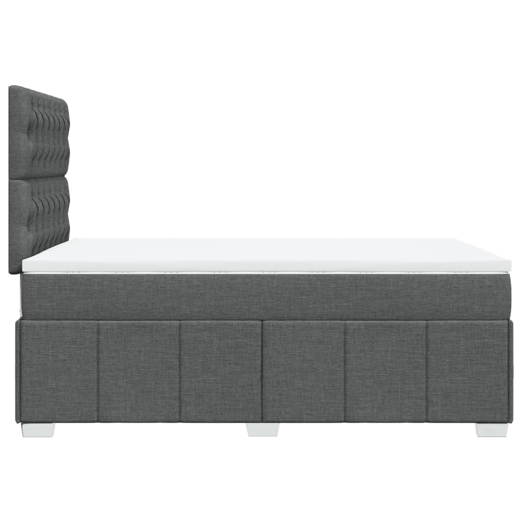 Boxspring met matras stof donkergrijs 120x200 cm is nu te koop bij PeponiXL, paradijselijk wonen!