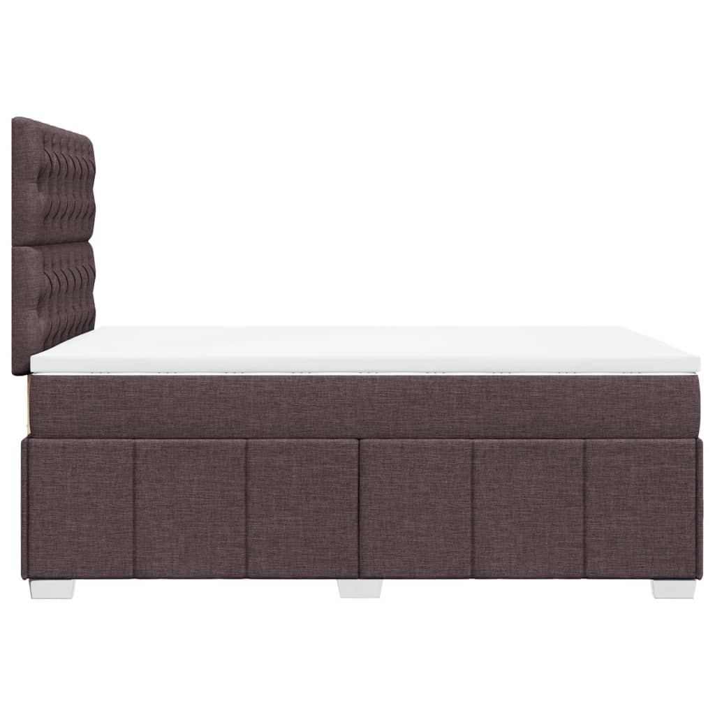 Boxspring met matras stof donkerbruin 120x200 cm is nu te koop bij PeponiXL, paradijselijk wonen!