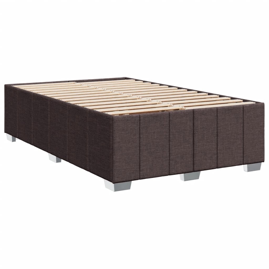 Boxspring met matras stof donkerbruin 120x200 cm is nu te koop bij PeponiXL, paradijselijk wonen!