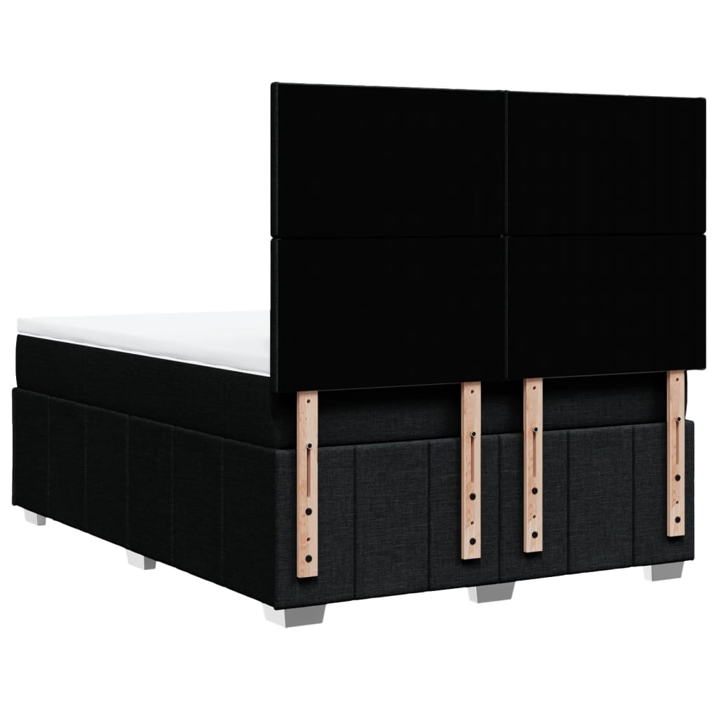 Boxspring met matras stof zwart 160x200 cm is nu te koop bij PeponiXL, paradijselijk wonen!