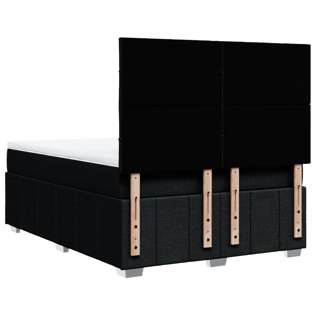 Boxspring met matras stof zwart 160x200 cm is nu te koop bij PeponiXL, paradijselijk wonen!
