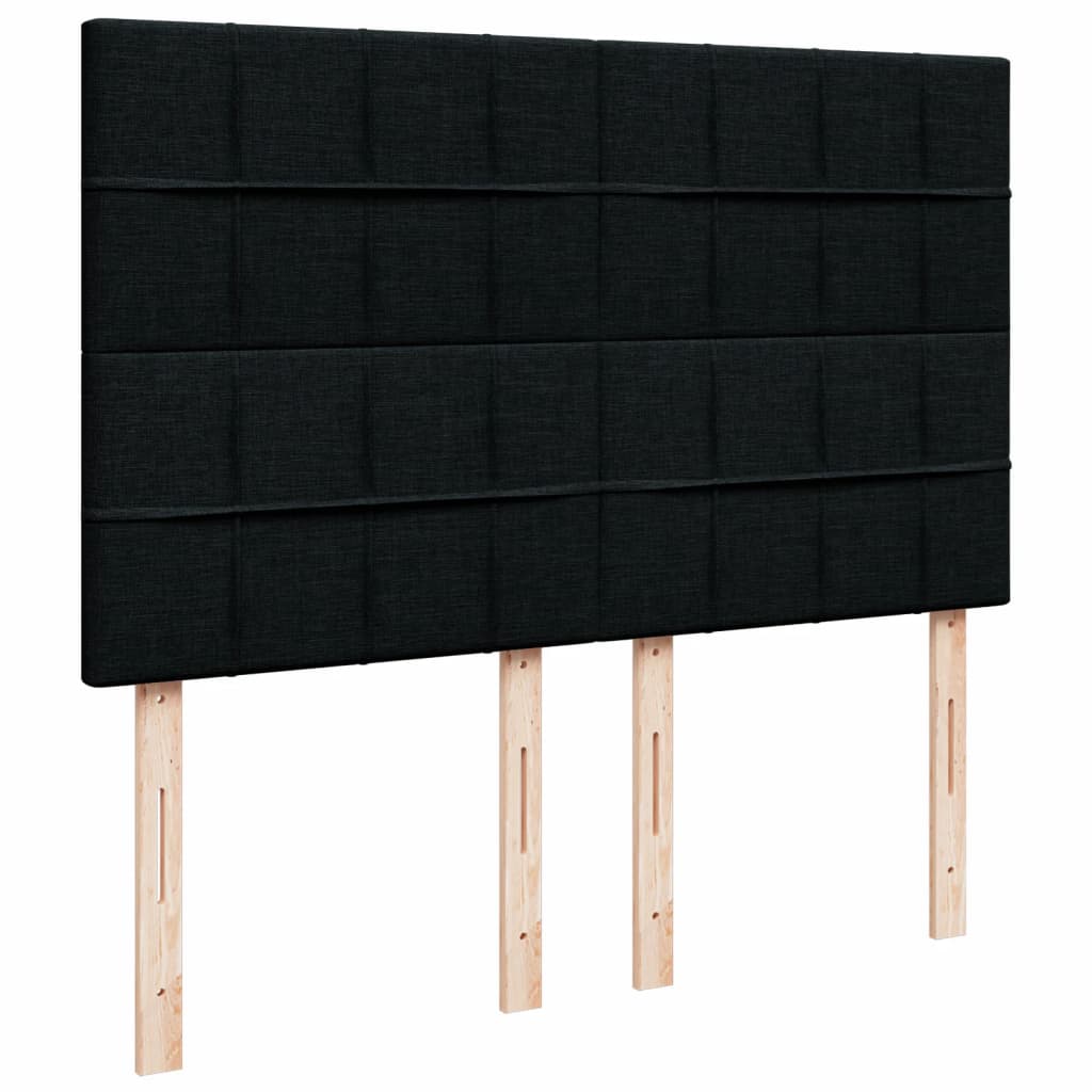 Boxspring met matras stof zwart 160x200 cm is nu te koop bij PeponiXL, paradijselijk wonen!