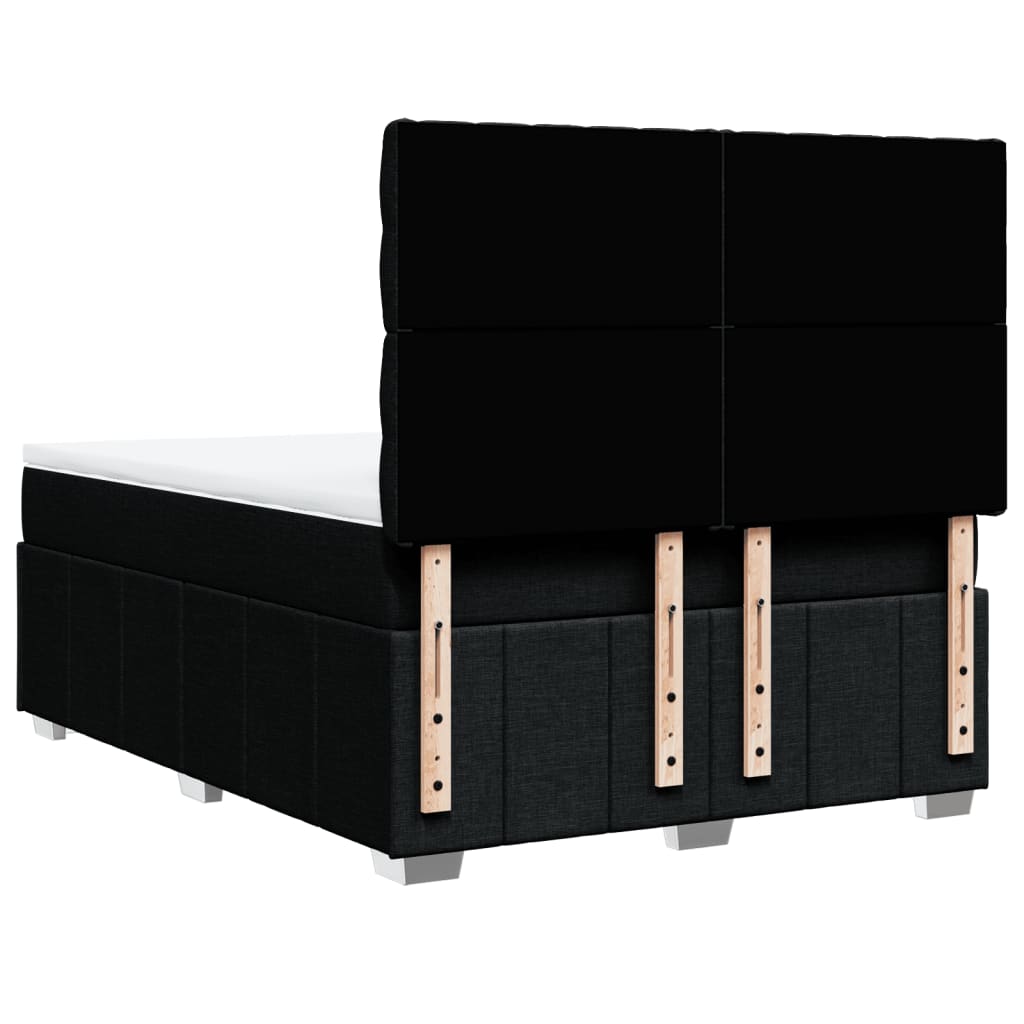 Boxspring met matras stof zwart 160x200 cm is nu te koop bij PeponiXL, paradijselijk wonen!