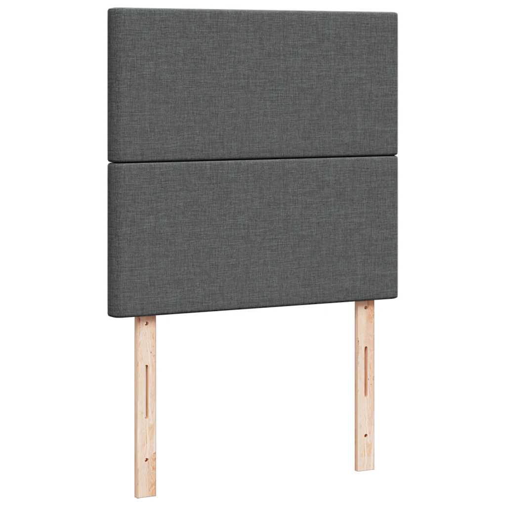 Boxspring met matras stof donkergrijs 100x200 cm is nu te koop bij PeponiXL, paradijselijk wonen!