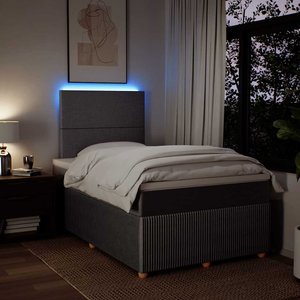 Boxspring met matras stof taupe 120x200 cm is nu te koop bij PeponiXL, paradijselijk wonen!