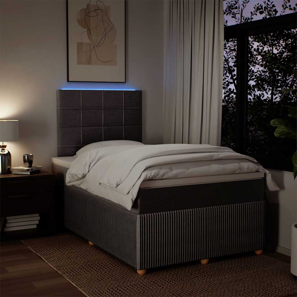 Boxspring met matras stof taupe 120x200 cm is nu te koop bij PeponiXL, paradijselijk wonen!