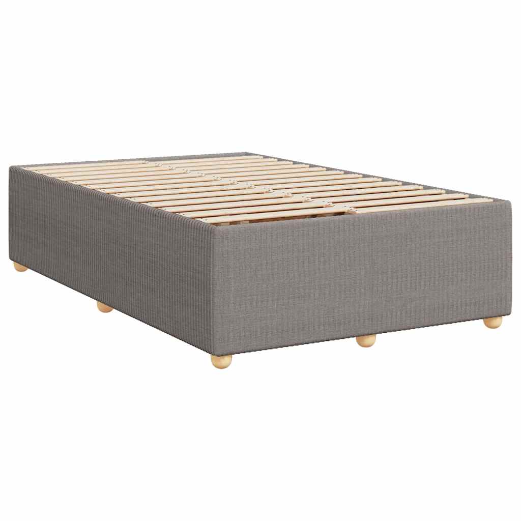 Boxspring met matras stof taupe 120x200 cm is nu te koop bij PeponiXL, paradijselijk wonen!