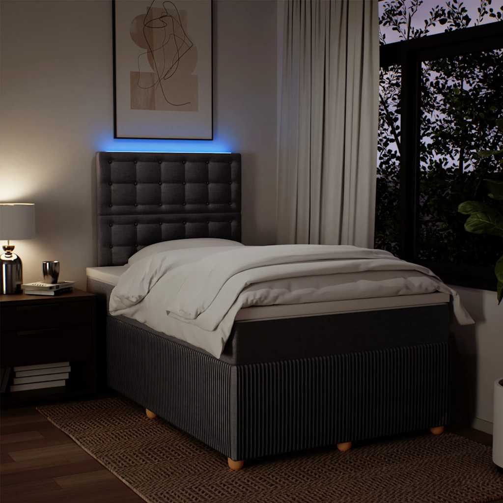 Boxspring met matras stof taupe 120x200 cm is nu te koop bij PeponiXL, paradijselijk wonen!