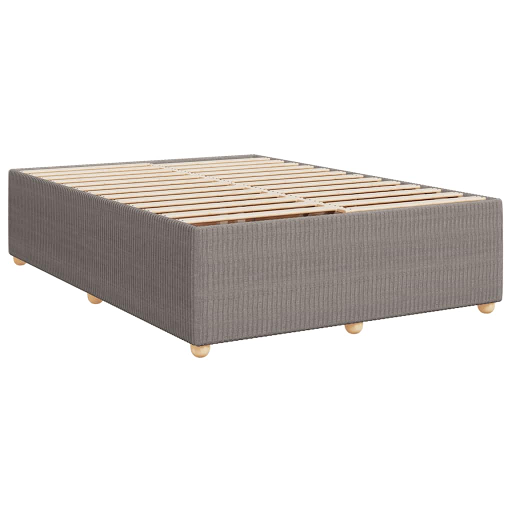 Boxspring met matras stof taupe 140x200 cm is nu te koop bij PeponiXL, paradijselijk wonen!
