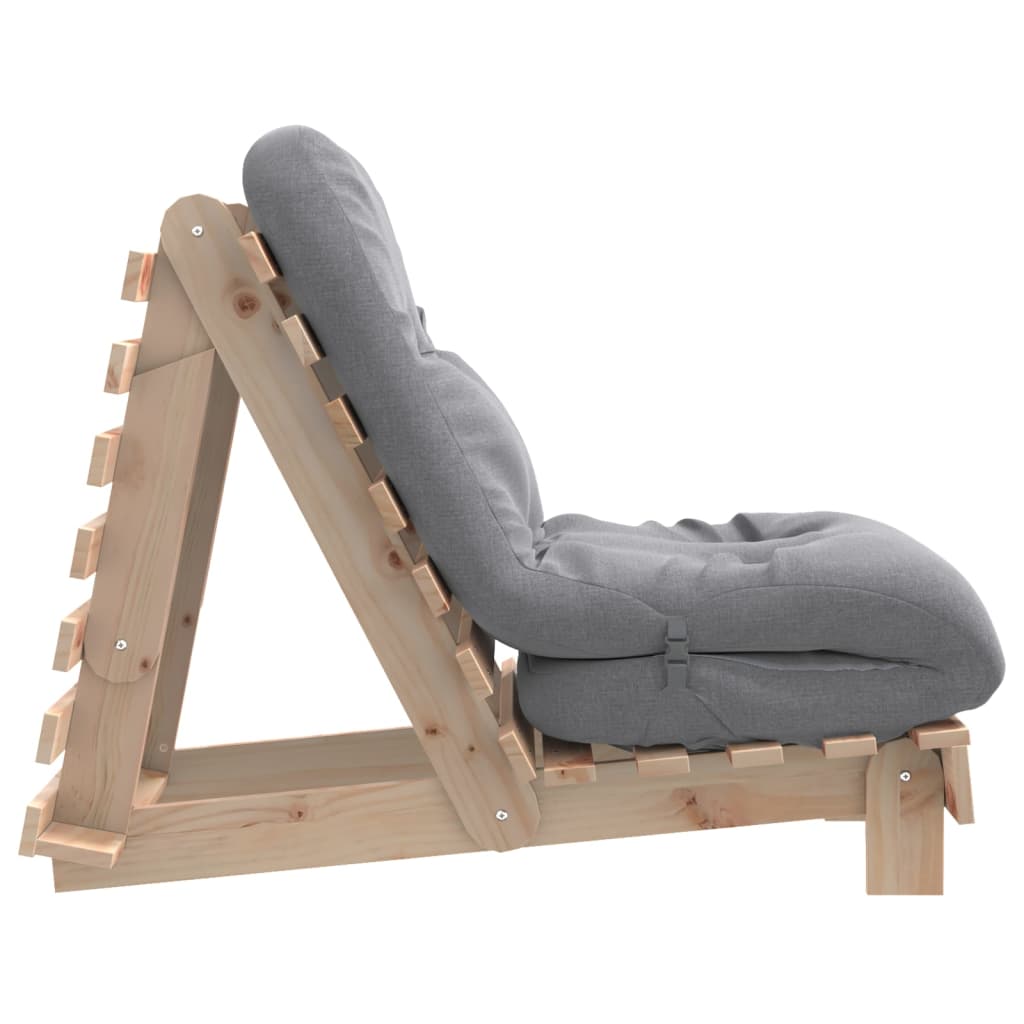 Futon slaapbank met matras 60x206x11 cm massief grenenhout is nu te koop bij PeponiXL, paradijselijk wonen!