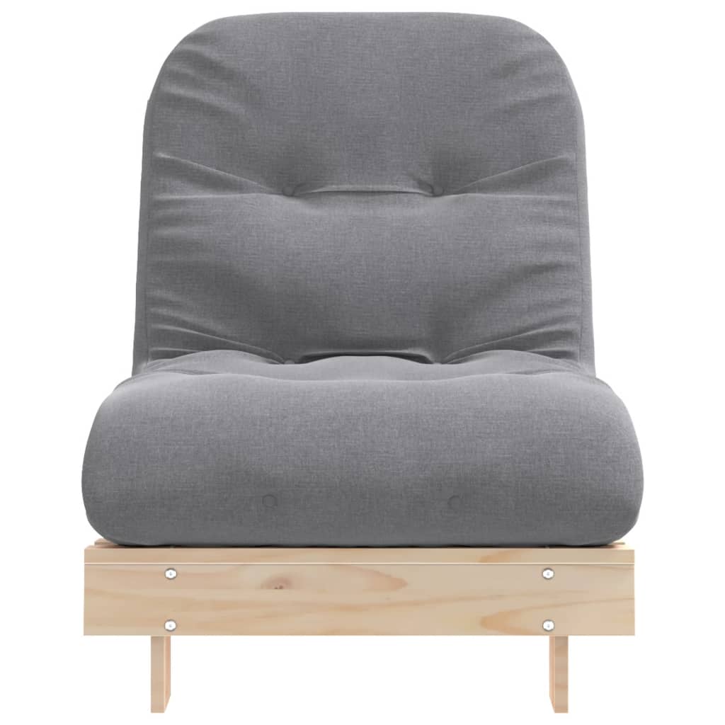 Futon slaapbank met matras 70x206x11 cm massief grenenhout is nu te koop bij PeponiXL, paradijselijk wonen!