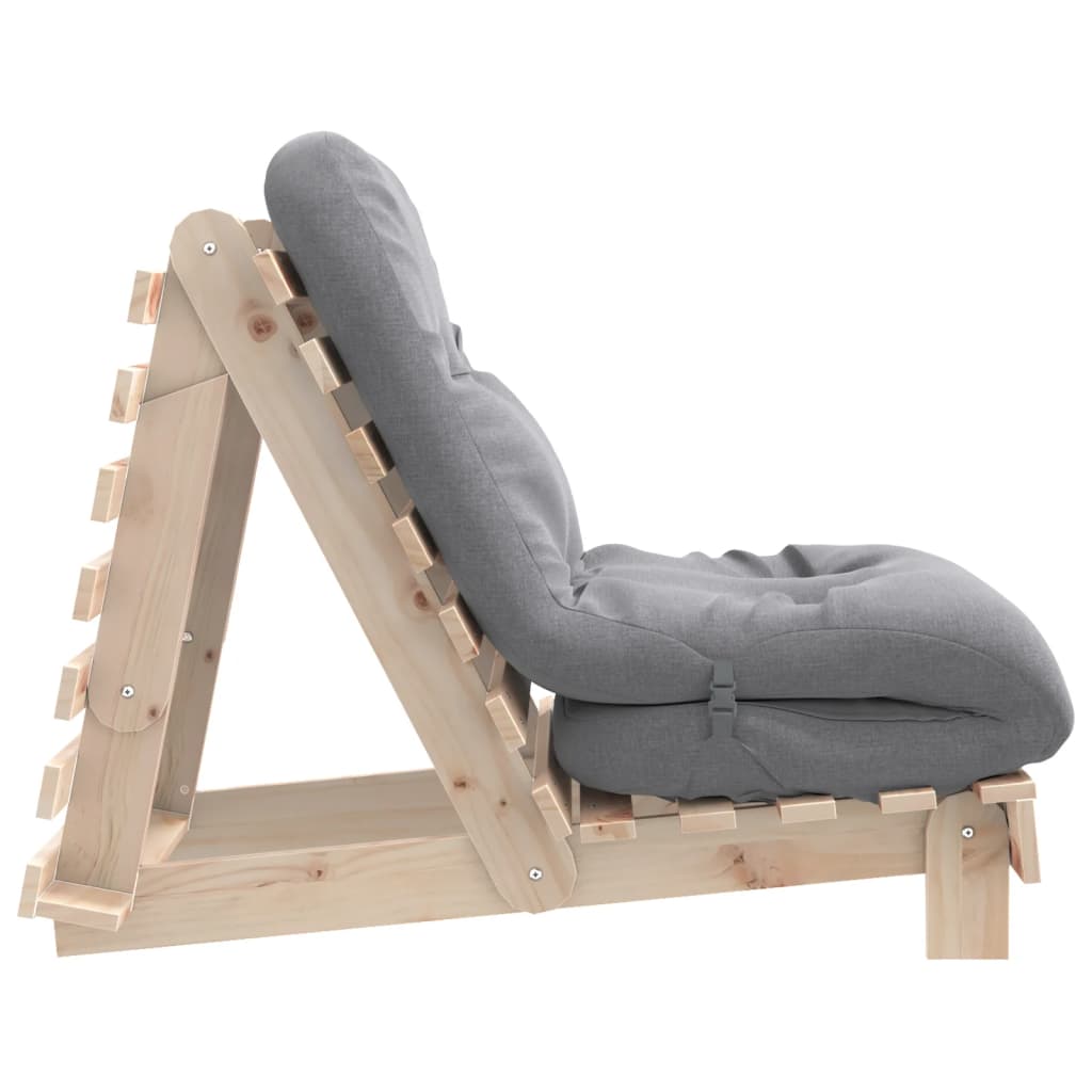 Futon slaapbank met matras 70x206x11 cm massief grenenhout is nu te koop bij PeponiXL, paradijselijk wonen!