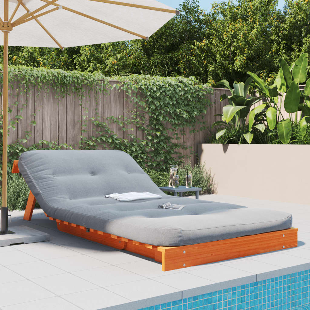 Futon slaapbank met matras 100x206x11 cm grenenhout wasbruin is nu te koop bij PeponiXL, paradijselijk wonen!