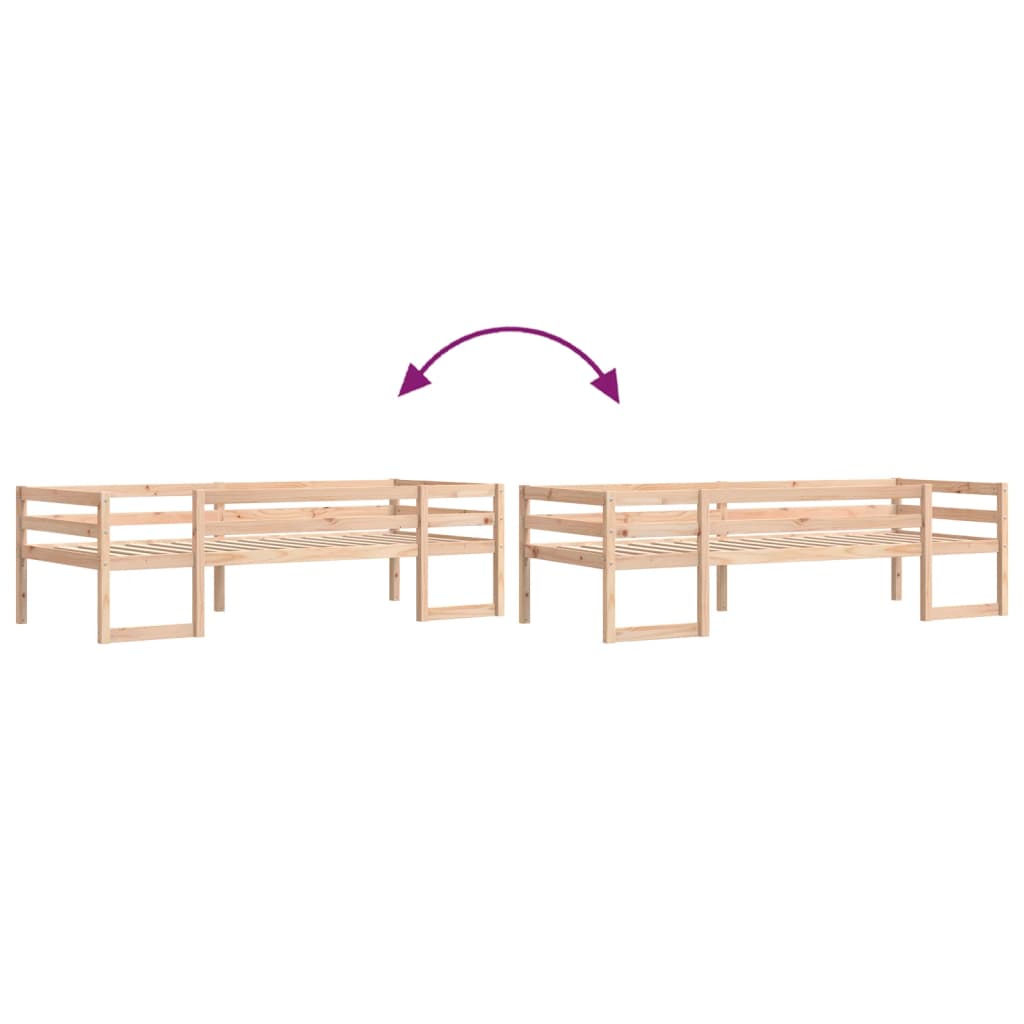 Kinderbedframe massief grenenhout 80x200 cm is nu te koop bij PeponiXL, paradijselijk wonen!