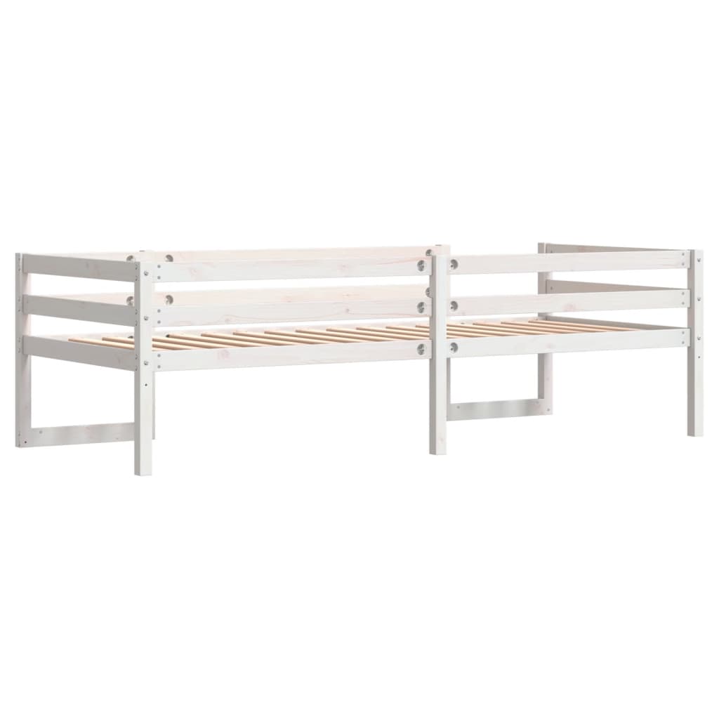 Kinderbedframe massief grenenhout wit 90x200 cm is nu te koop bij PeponiXL, paradijselijk wonen!