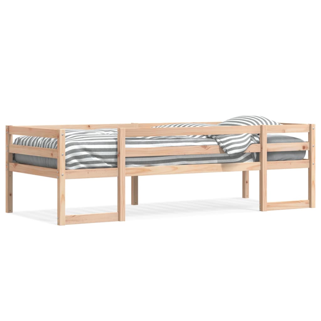 Kinderbedframe massief grenenhout 90x190 cm