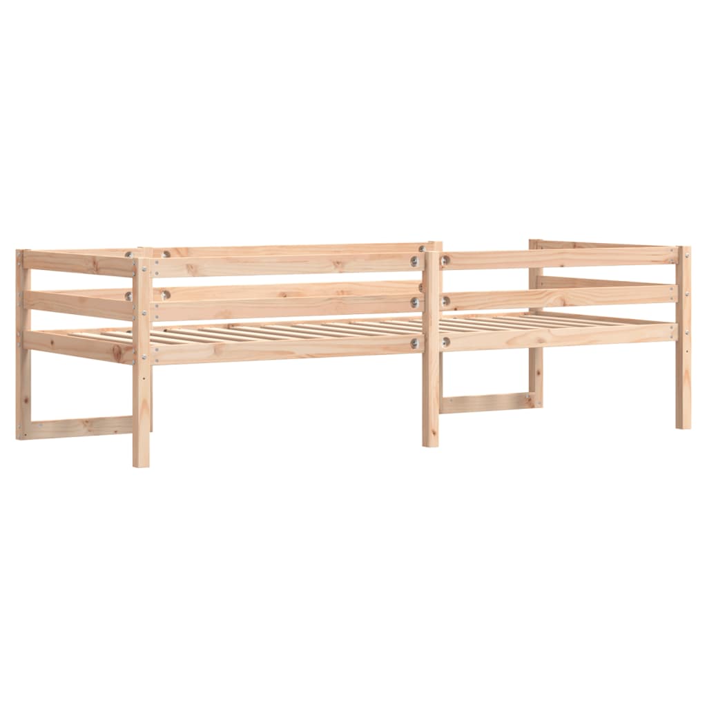 Kinderbedframe massief grenenhout 90x190 cm