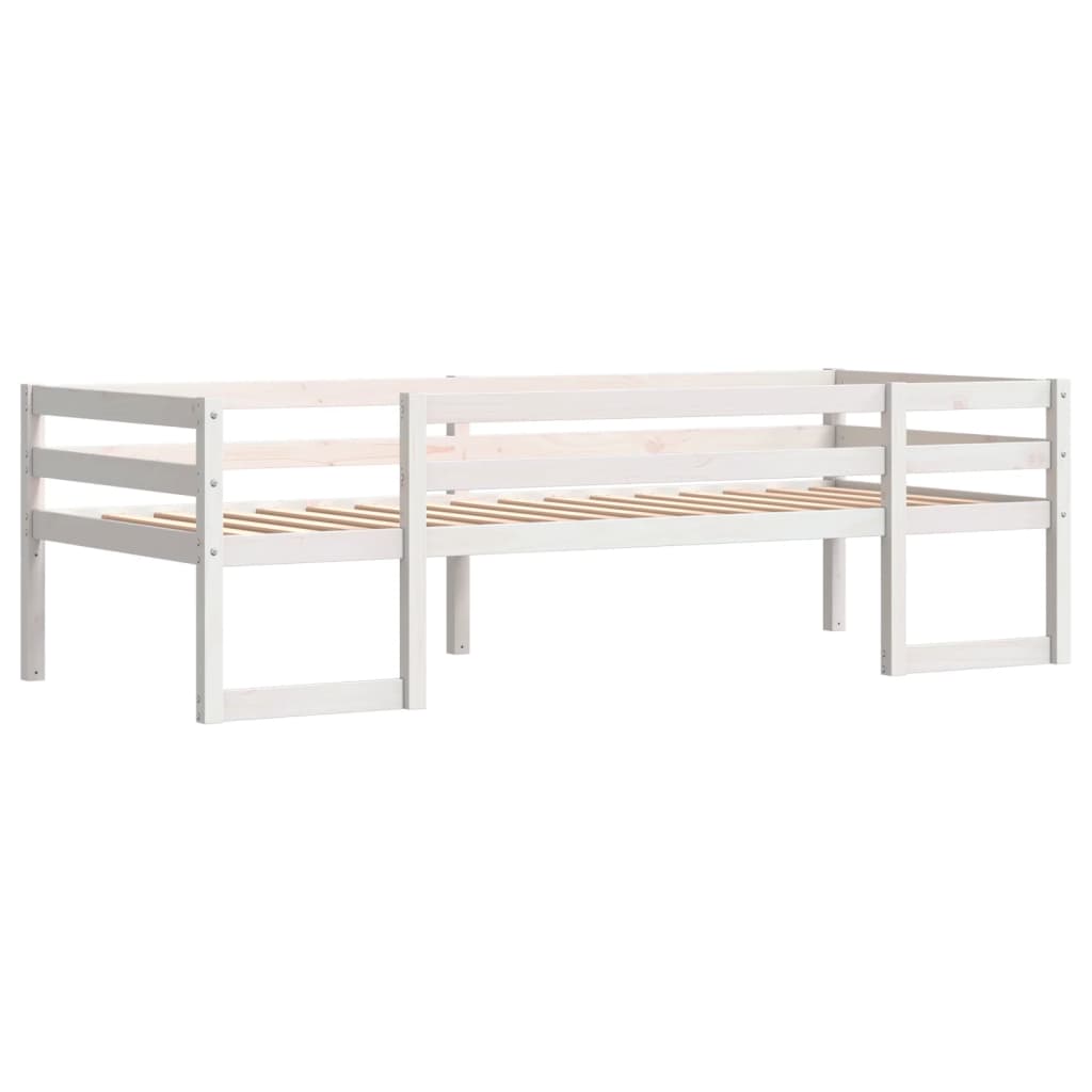 Kinderbedframe massief grenenhout wit 90x190 cm is nu te koop bij PeponiXL, paradijselijk wonen!