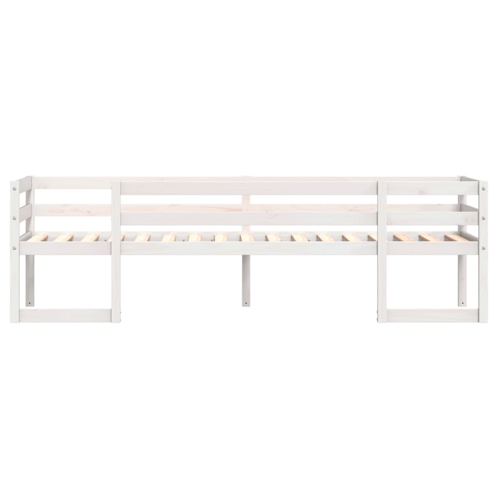 Kinderbedframe massief grenenhout wit 90x190 cm is nu te koop bij PeponiXL, paradijselijk wonen!