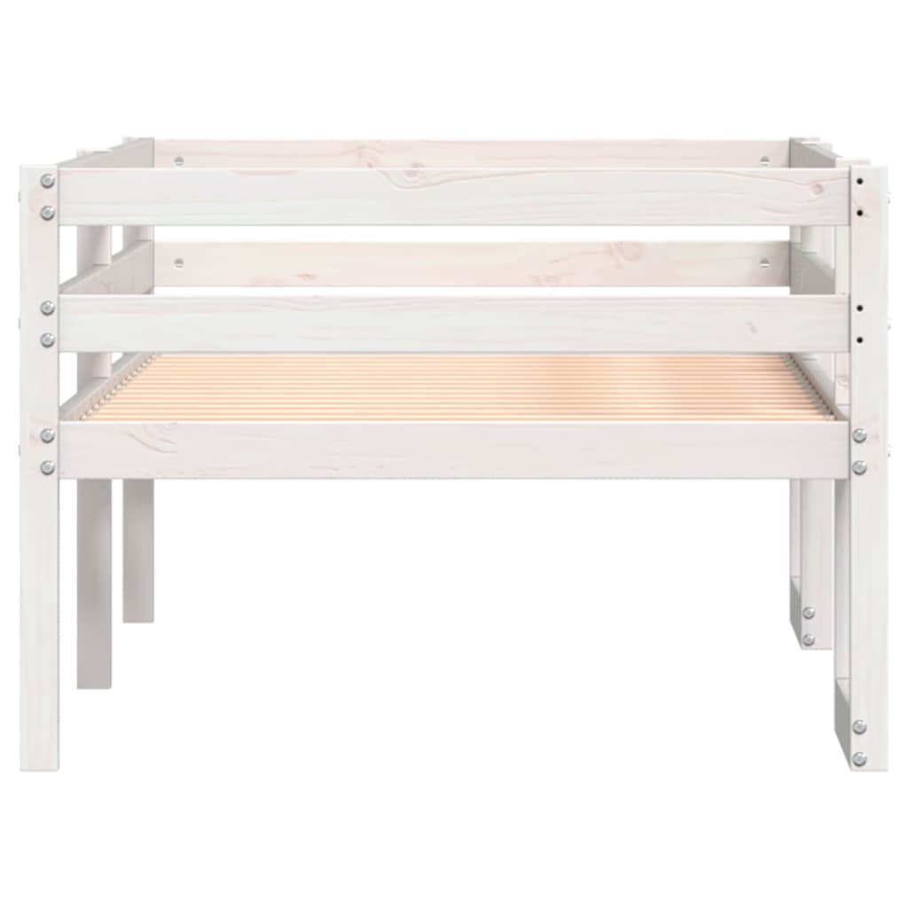 Kinderbedframe massief grenenhout wit 90x190 cm is nu te koop bij PeponiXL, paradijselijk wonen!