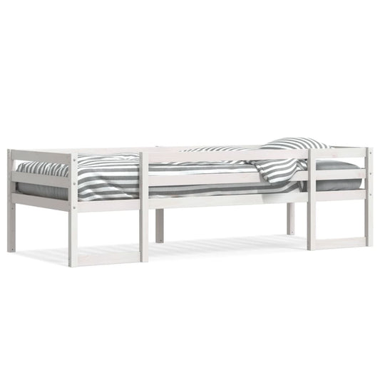 Kinderbedframe massief grenenhout wit 90x190 cm is nu te koop bij PeponiXL, paradijselijk wonen!