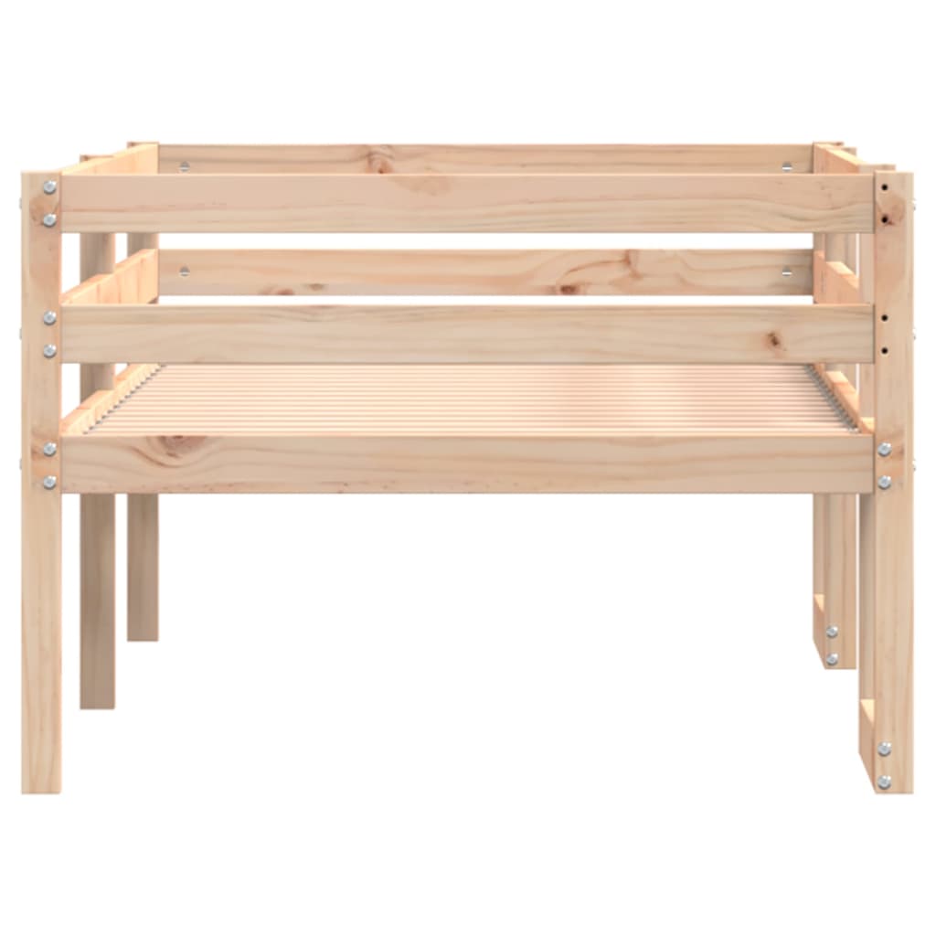 Kinderbedframe massief grenenhout 75x190 cm is nu te koop bij PeponiXL, paradijselijk wonen!