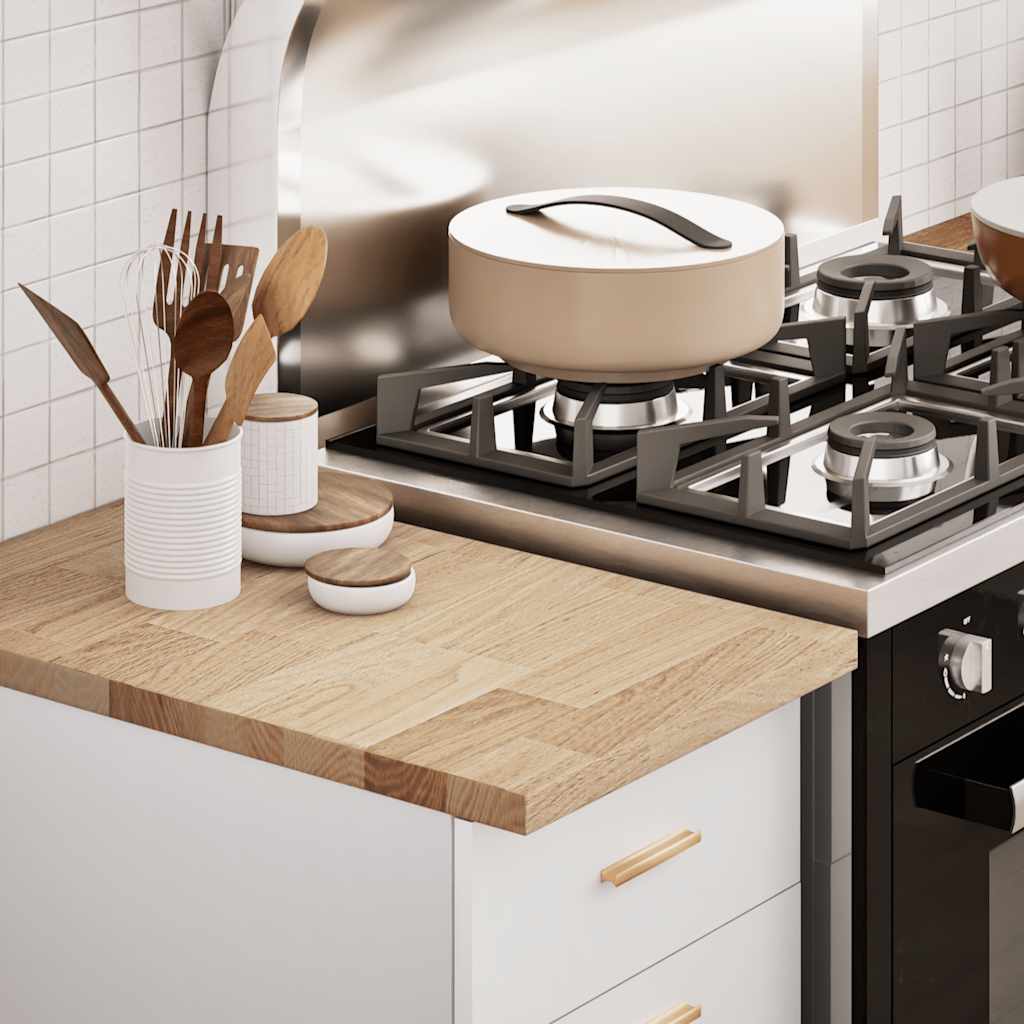 Keuken werkblad rechthoekig 40x63,5x2,7 cm massief eikenhout is nu te koop bij PeponiXL, paradijselijk wonen!