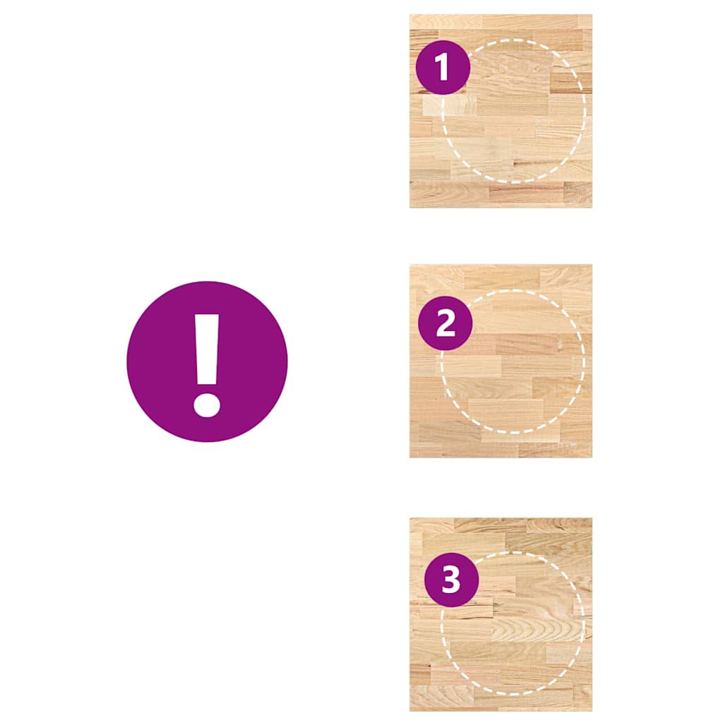 Keuken werkblad rechthoekig 60x63,5x2,7 cm massief eikenhout is nu te koop bij PeponiXL, paradijselijk wonen!