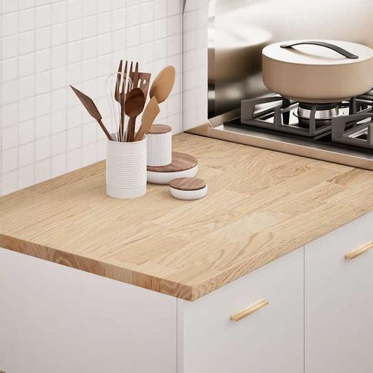 Keuken werkblad rechthoekig 80x63,5x2,7 cm massief eikenhout is nu te koop bij PeponiXL, paradijselijk wonen!