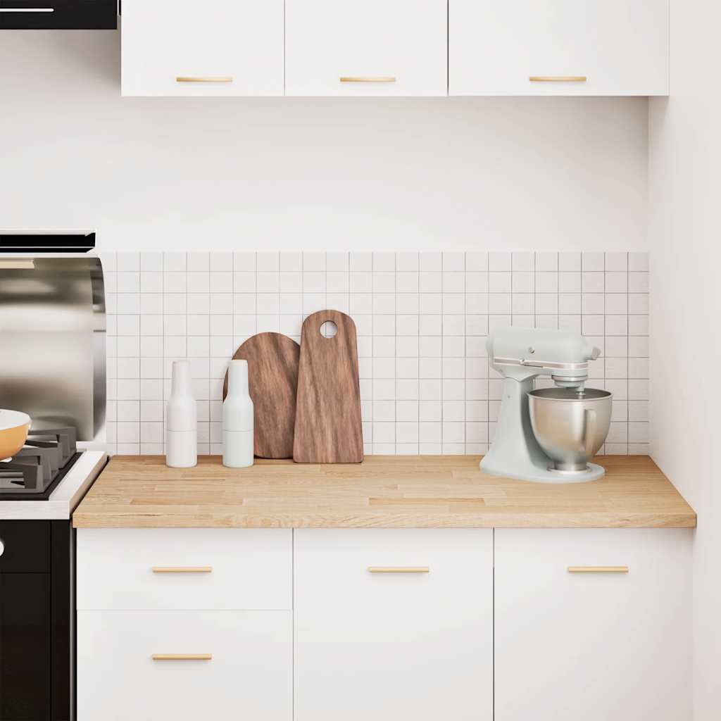 Keuken werkblad rechthoekig 120x63,5x2,7 cm massief eikenhout is nu te koop bij PeponiXL, paradijselijk wonen!