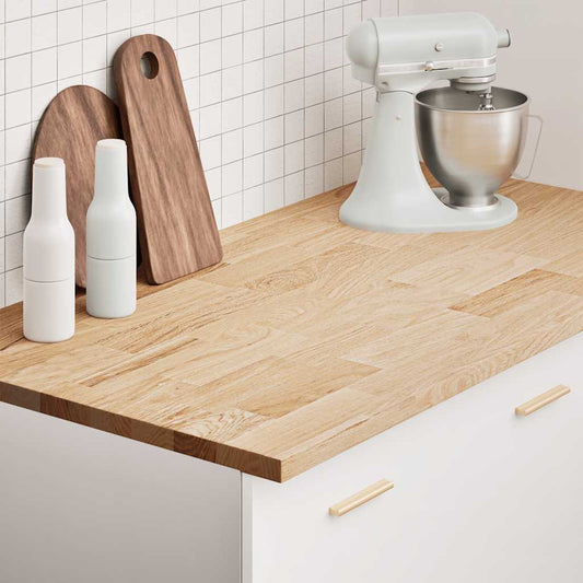 Keuken werkblad rechthoekig 120x63,5x2,7 cm massief eikenhout is nu te koop bij PeponiXL, paradijselijk wonen!
