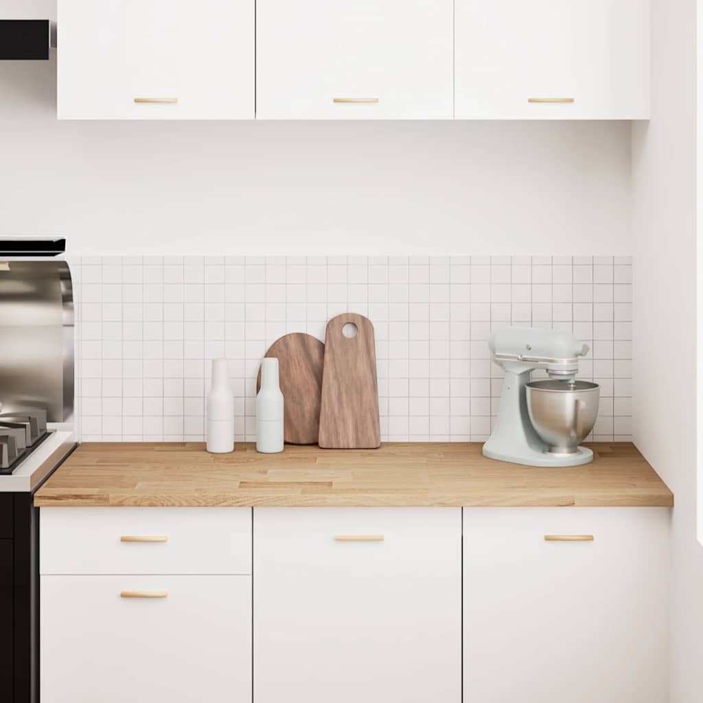 Keuken werkblad rechthoekig 140x63,5x2,7 cm massief eikenhout is nu te koop bij PeponiXL, paradijselijk wonen!