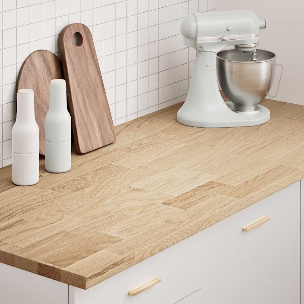 Keuken werkblad rechthoekig 140x63,5x2,7 cm massief eikenhout is nu te koop bij PeponiXL, paradijselijk wonen!