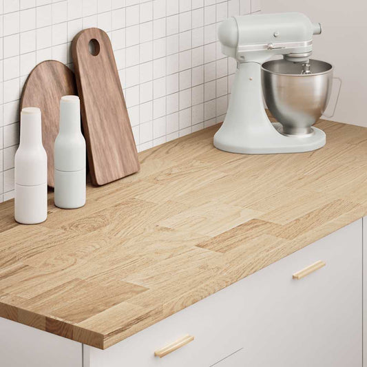 Keuken werkblad rechthoekig 140x63,5x2,7 cm massief eikenhout is nu te koop bij PeponiXL, paradijselijk wonen!