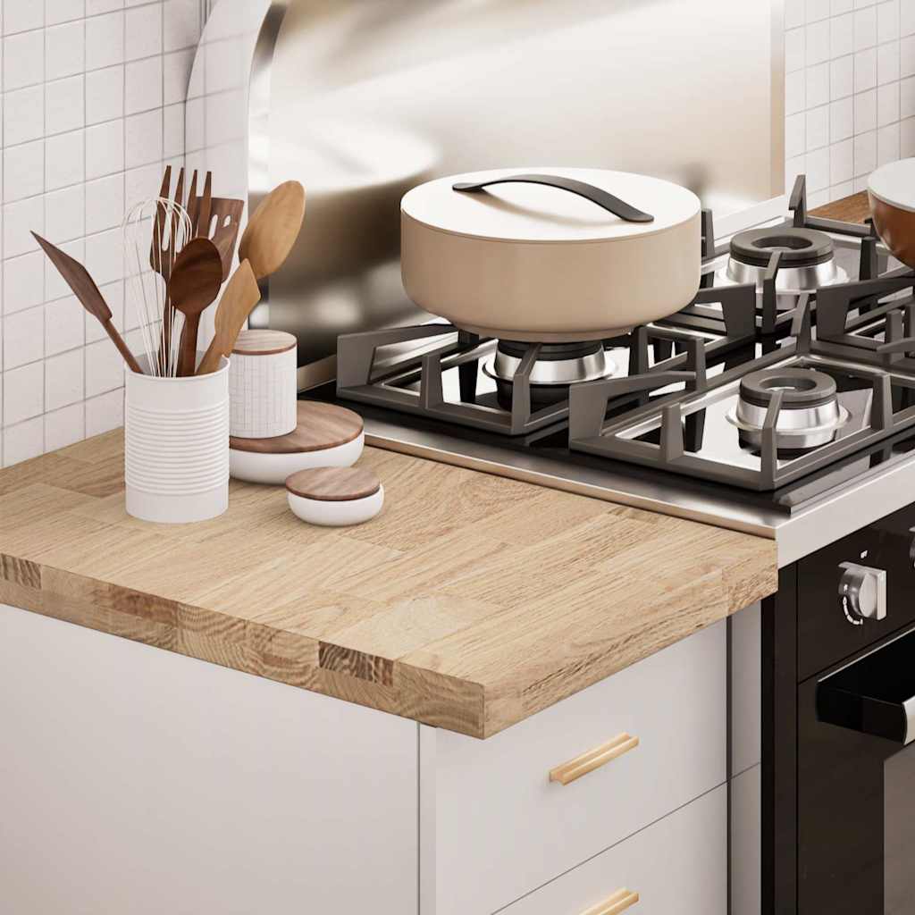 Keuken werkblad rechthoekig 40x63,5x4 cm massief eikenhout is nu te koop bij PeponiXL, paradijselijk wonen!