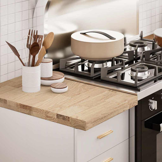 Keuken werkblad rechthoekig 40x63,5x4 cm massief eikenhout is nu te koop bij PeponiXL, paradijselijk wonen!
