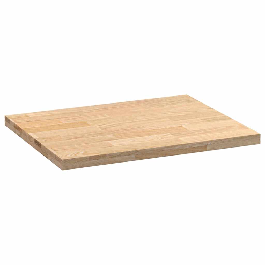 Keuken werkblad rechthoekig 80x63,5x4 cm massief eikenhout is nu te koop bij PeponiXL, paradijselijk wonen!