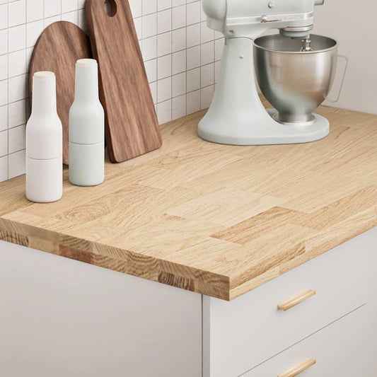 Keuken werkblad rechthoekig 100x63,5x4 cm massief eikenhout is nu te koop bij PeponiXL, paradijselijk wonen!