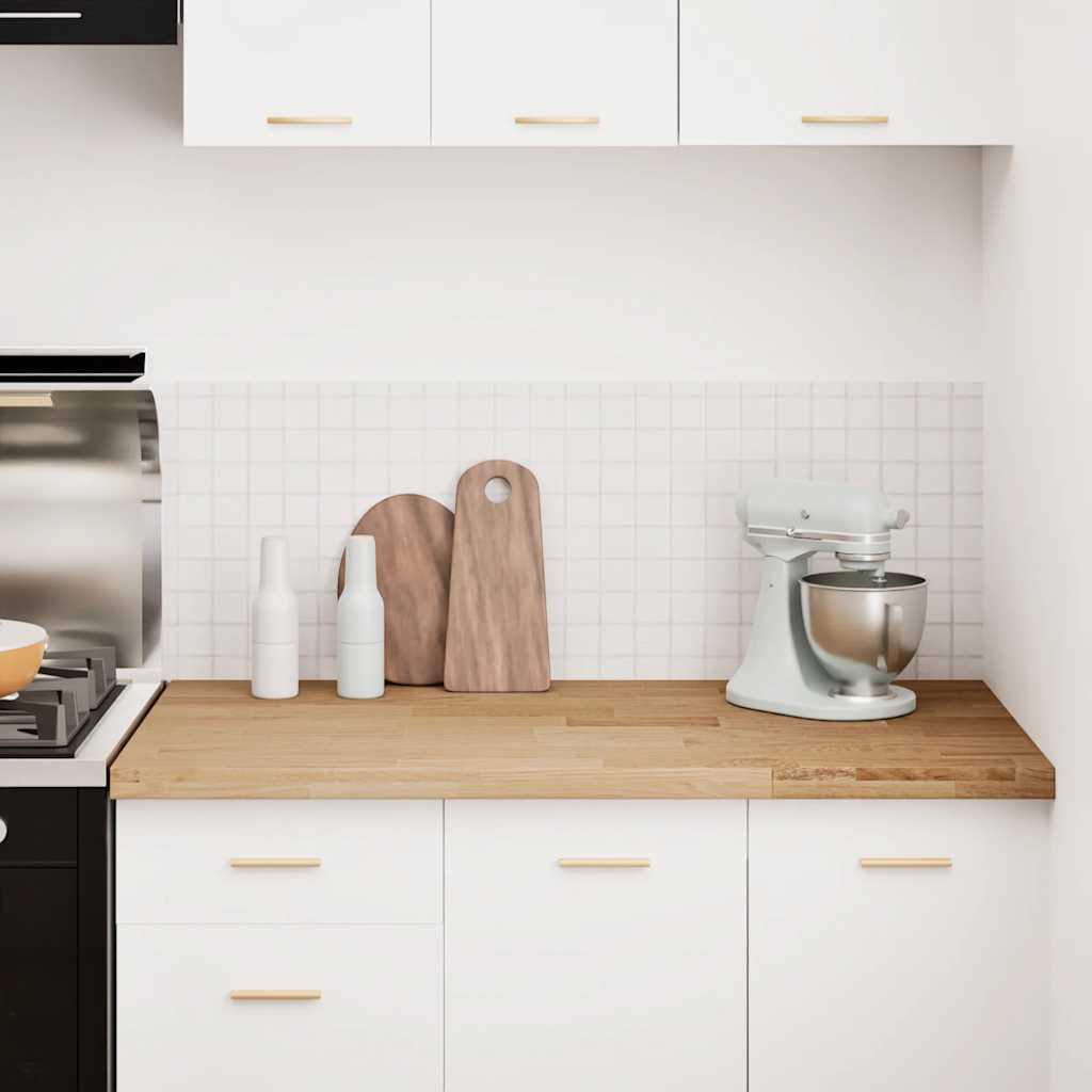 Keuken werkblad rechthoekig 120x63,5x4 cm massief eikenhout is nu te koop bij PeponiXL, paradijselijk wonen!