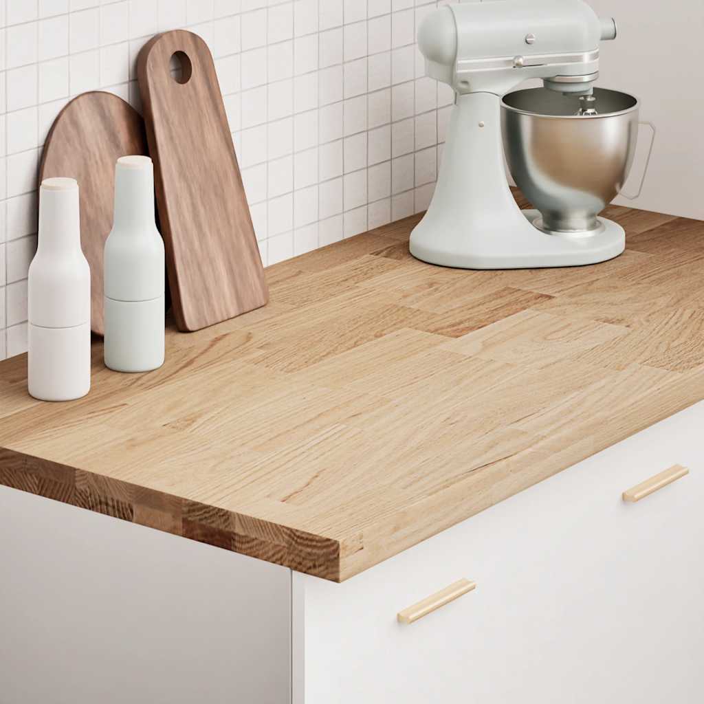 Keuken werkblad rechthoekig 120x63,5x4 cm massief eikenhout is nu te koop bij PeponiXL, paradijselijk wonen!