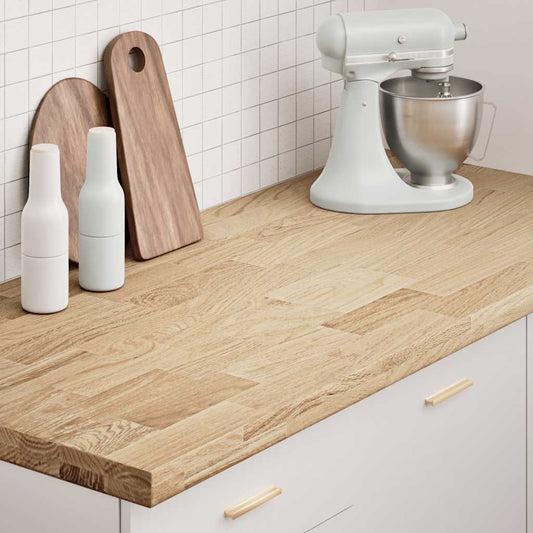 Keuken werkblad rechthoekig 140x63,5x4 cm massief eikenhout is nu te koop bij PeponiXL, paradijselijk wonen!