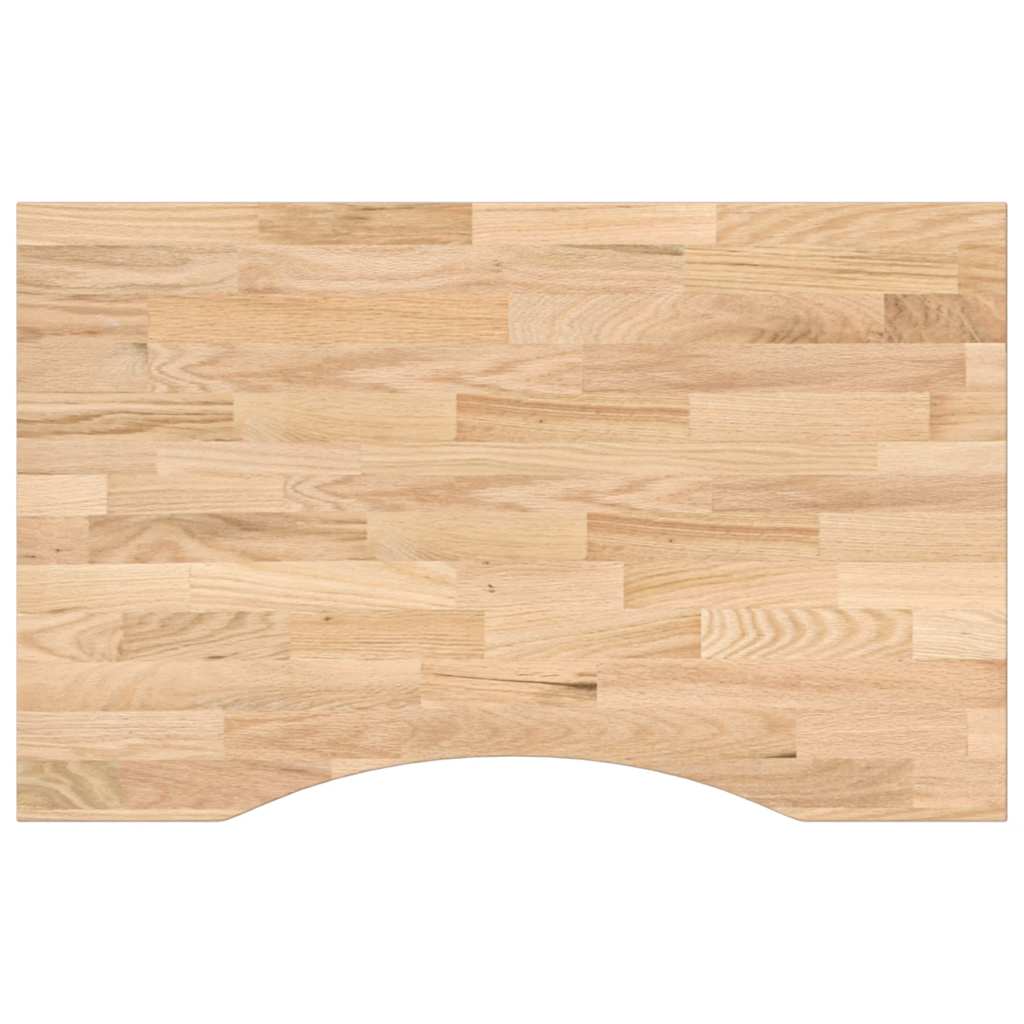 Bureaublad rechthoekig 80x50x2,5 cm onbehandeld eikenhout is nu te koop bij PeponiXL, paradijselijk wonen!