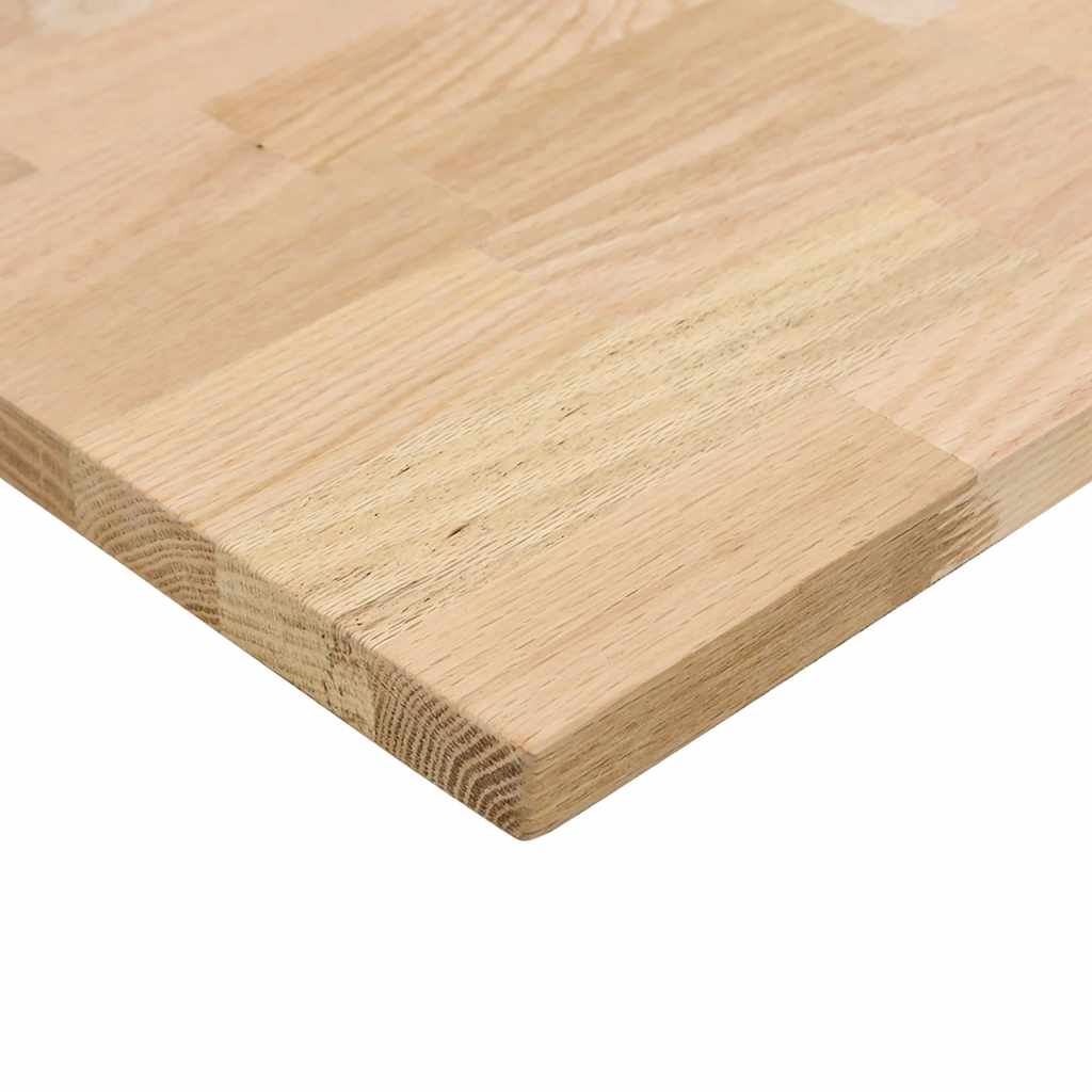 Bureaublad rechthoekig 80x50x2,5 cm onbehandeld eikenhout is nu te koop bij PeponiXL, paradijselijk wonen!