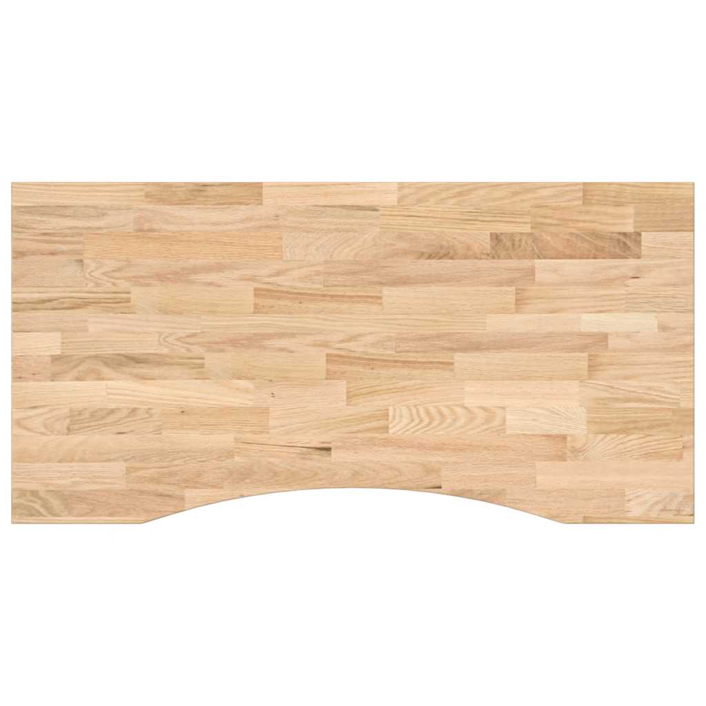 Bureaublad rechthoekig 100x50x2,5 cm onbehandeld eikenhout is nu te koop bij PeponiXL, paradijselijk wonen!