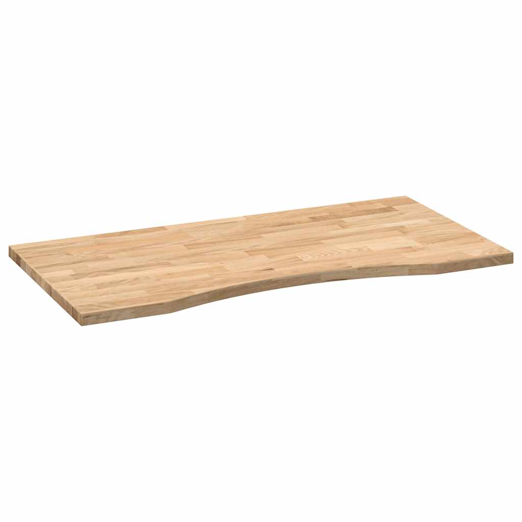 Bureaublad rechthoekig 100x50x2,5 cm onbehandeld eikenhout is nu te koop bij PeponiXL, paradijselijk wonen!