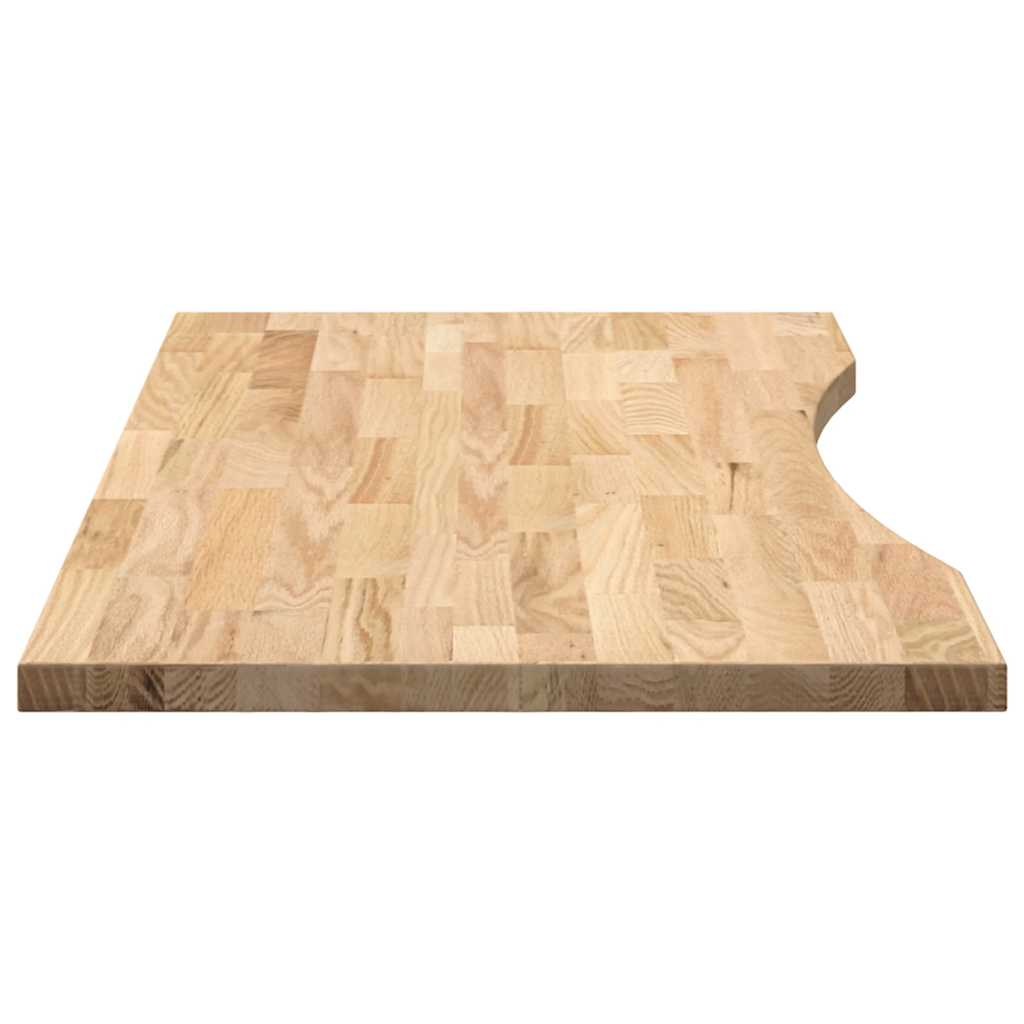 Bureaublad rechthoekig 100x50x2,5 cm onbehandeld eikenhout is nu te koop bij PeponiXL, paradijselijk wonen!